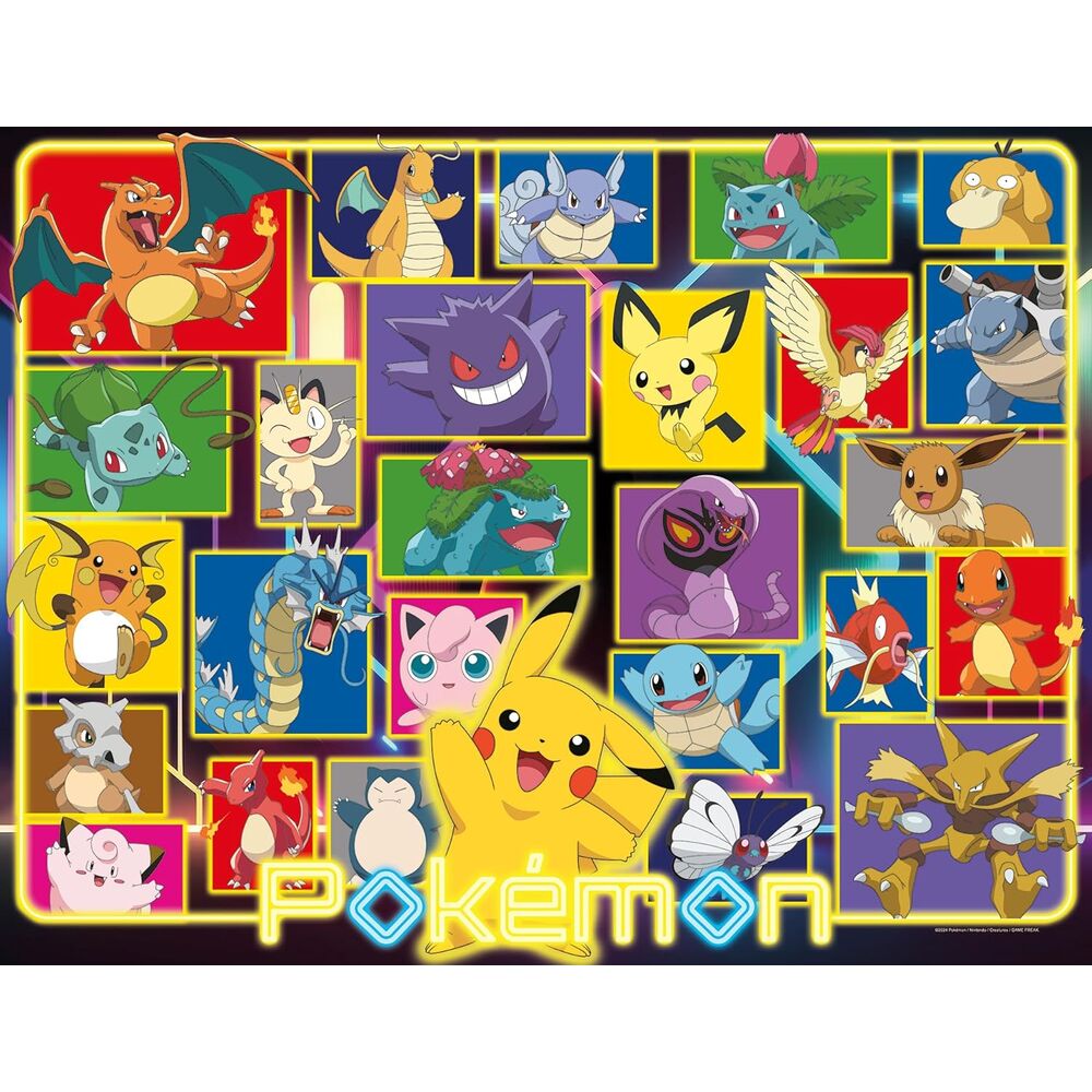 Puzzle Ravensburger de Pokémon de 2000 piezas con Pikachu y otros personajes - 2