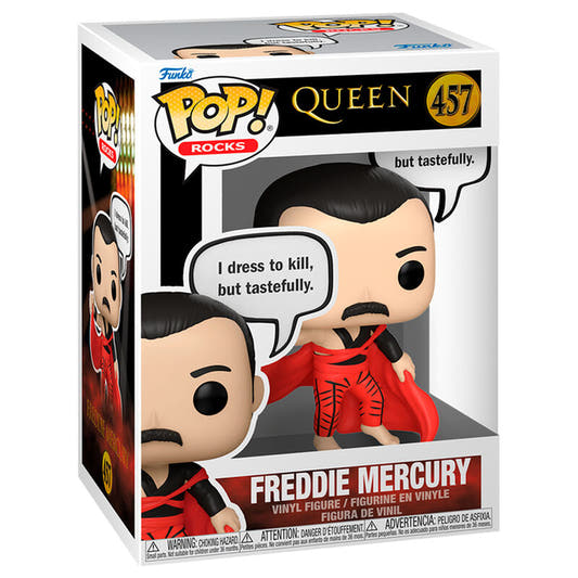 Figura Funko POP! de Freddie Mercury de Queen con capa roja - 2