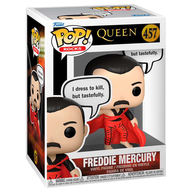 Figura Funko POP! de Freddie Mercury de Queen con capa roja - 2