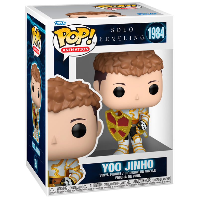 Figura Funko POP! de Yoo Jinho de Solo Leveling con armadura y escudo - 2