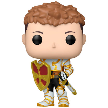 Figura Funko POP! de Yoo Jinho de Solo Leveling con armadura y escudo