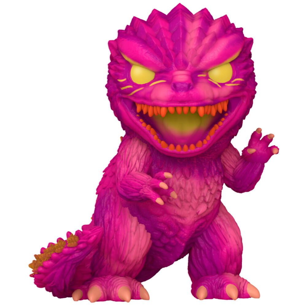Figura Funko POP Premium de Godzilla en tonos magenta