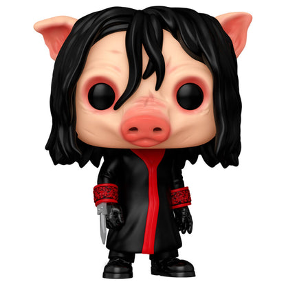 Figura Funko POP! Saw Jigsaw Chase con máscara de cerdo y traje negro