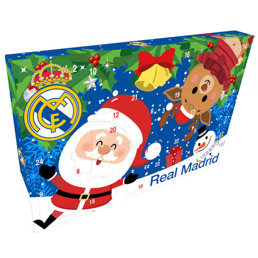 Calendario de Adviento Real Madrid con diseño navideño