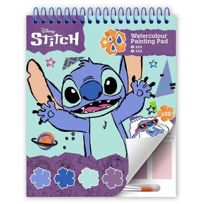 Bloc de dibujo con acuarelas Disney Stitch