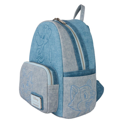 Mochila Loungefly Disney de Los Aristogatos en azul efecto denim - 2