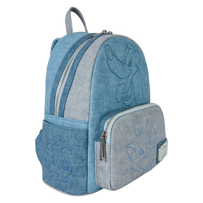 Mochila Loungefly Disney de Los Aristogatos en azul efecto denim - 3