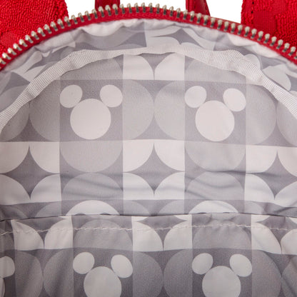 Mochila roja de Mickey Disney Loungefly con monedero a juego - 4