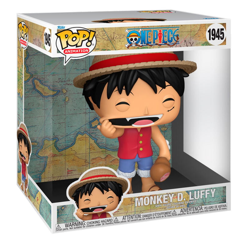 Figura Funko POP! Super Sized de Monkey D. Luffy de One Piece en caja