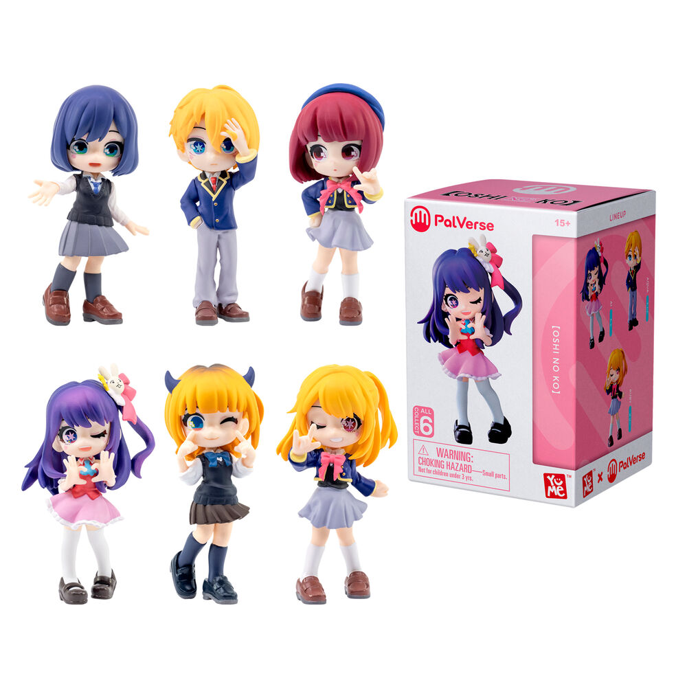 Figuras sorpresa Oshi no Ko de PVC en seis diseños surtidos