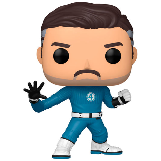 Figura Funko POP! de Mister Fantastic con uniforme azul de Los 4 Fantásticos