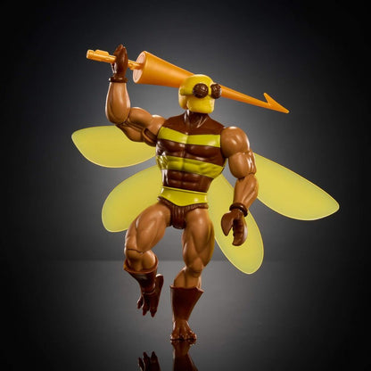 Figura articulada Buzz-Off MOTU Origins con alas translúcidas y lanza - 3