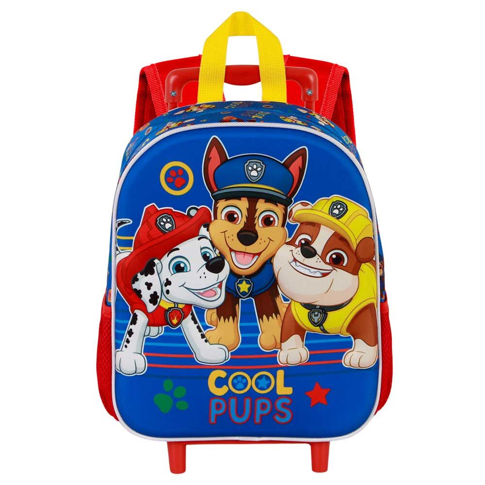 Trolley mochila 3D Paw Patrol Cool Pups azul con ruedas - 2