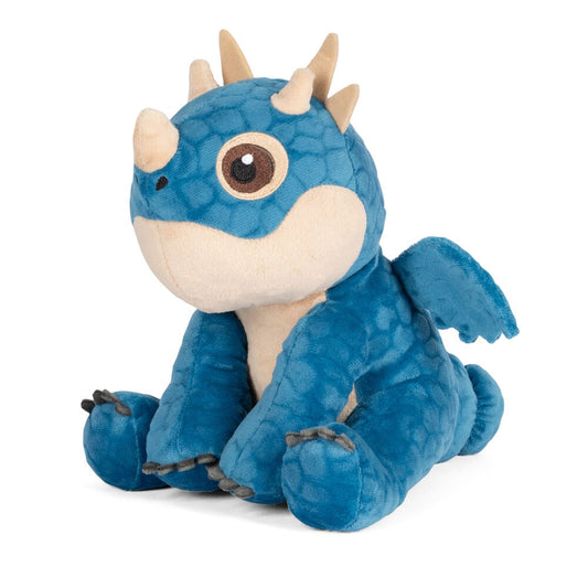 Peluche azul de Albóndiga con alas y detalles en crema