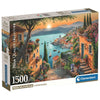Puzzle Clementoni Steps to the Harbor de 1500 piezas con paisaje costero