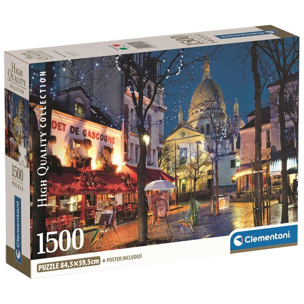 Puzzle Clementoni de París Montmartre iluminado con 1500 piezas