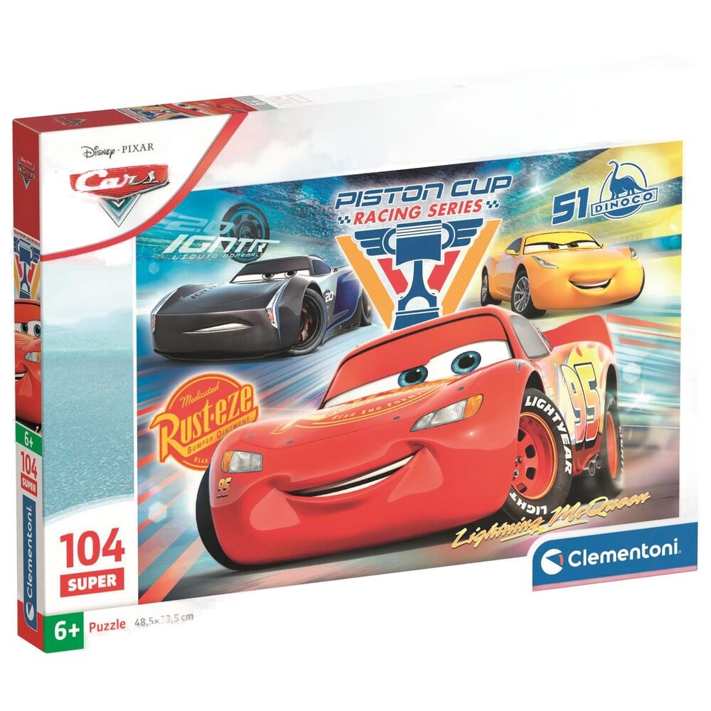 Puzzle Clementoni de 104 piezas con Rayo McQueen de Cars - 2