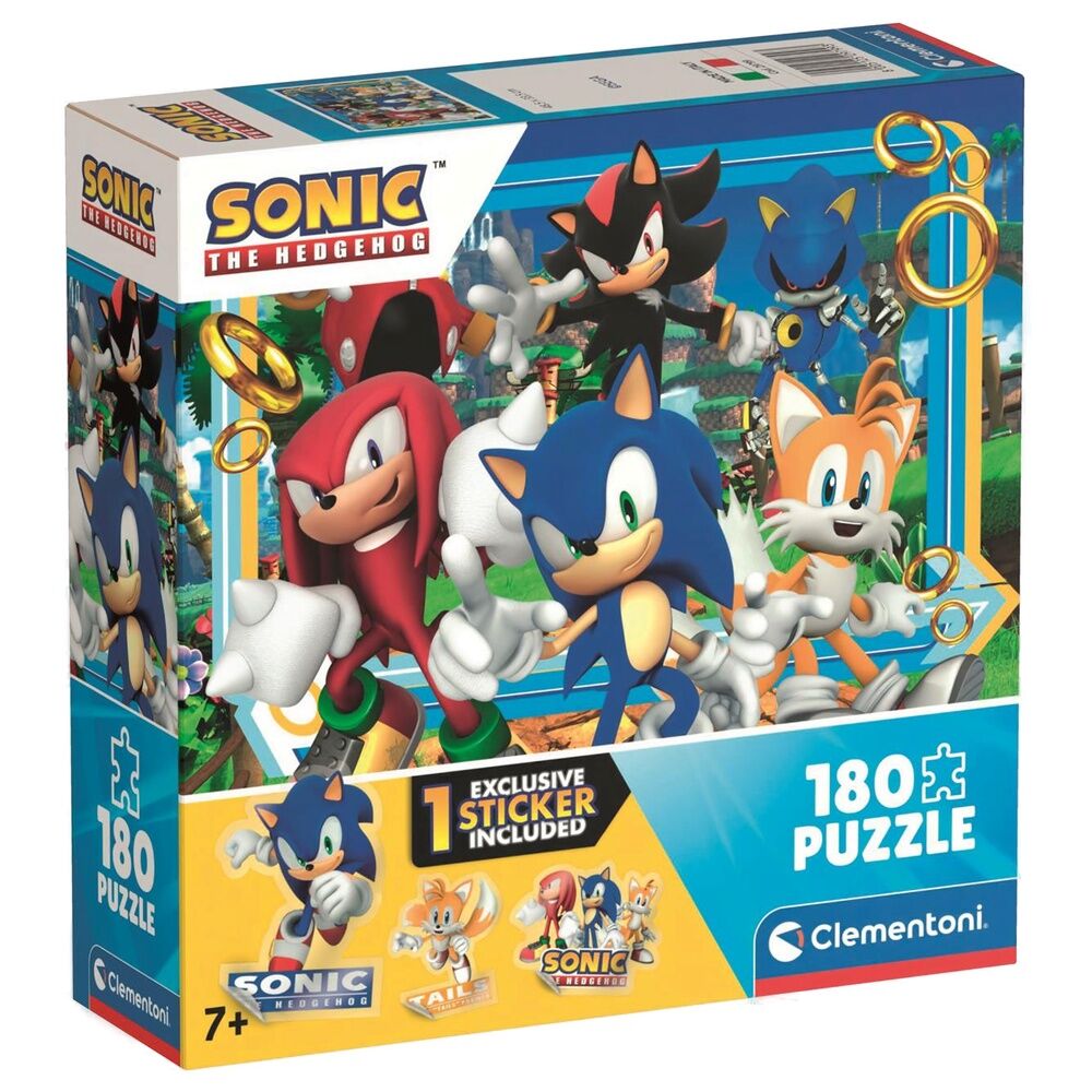 Puzzle Clementoni de Sonic the Hedgehog de 180 piezas