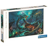 Puzzle Clementoni The Underwater Battle de 3000 piezas con escena submarina de fantasía