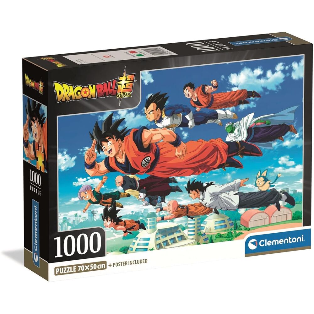 Puzzle Clementoni Dragon Ball de 1000 piezas con personajes en acción