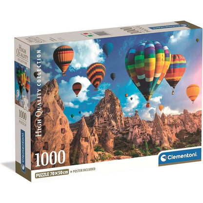 Puzzle Clementoni de globos aerostáticos sobre el paisaje de Capadocia