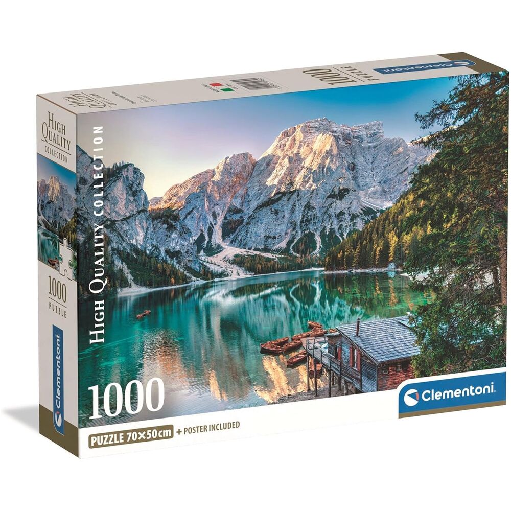 Puzzle Clementoni Emerald Lake Braies de 1000 piezas