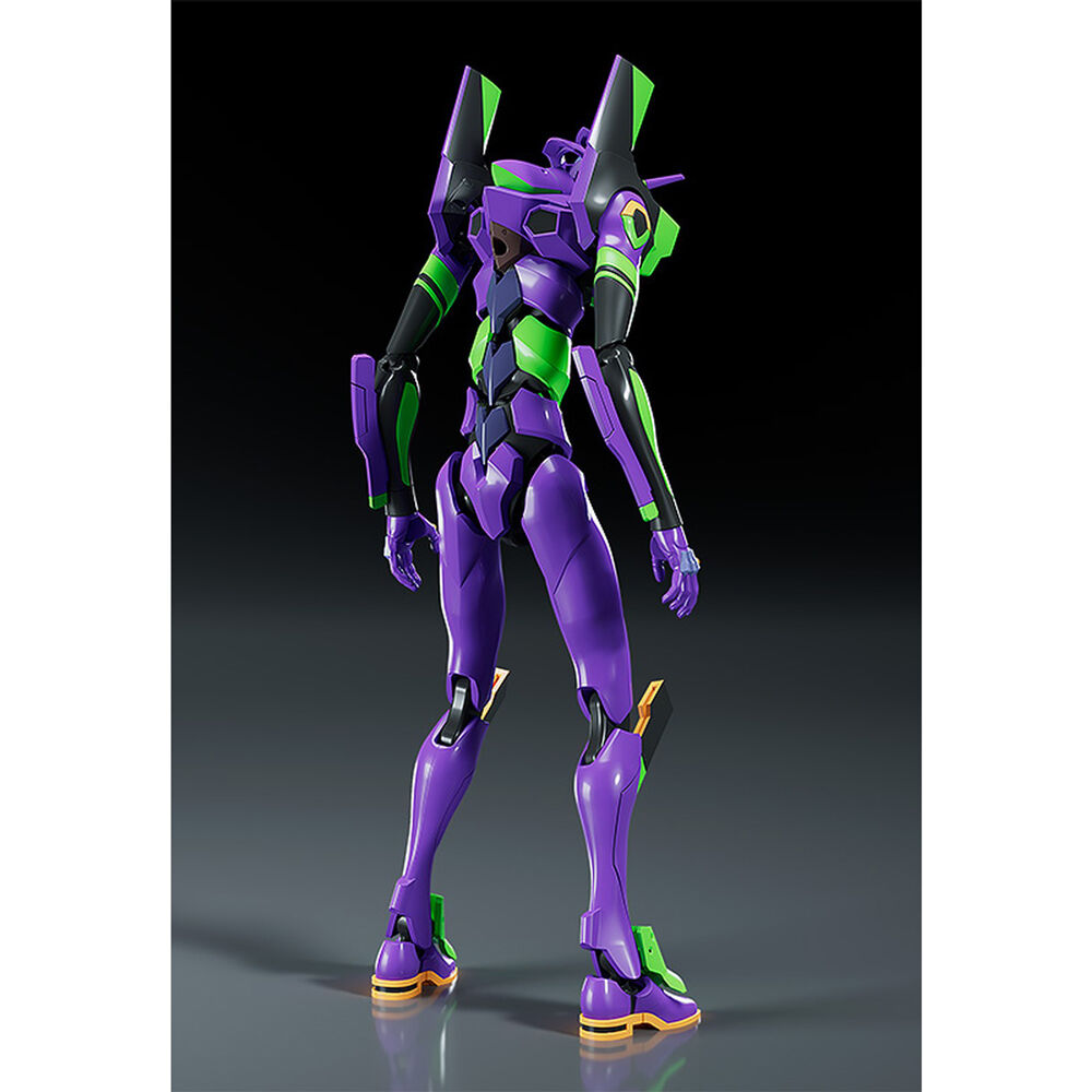 Figura articulada MODEROID Evangelion Unit-01 morada y verde con lanza de Cassius - 3