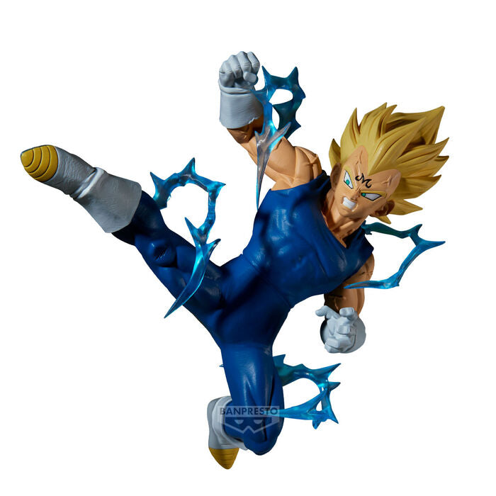 Figura Majin Vegeta Match Makers de Dragon Ball Z en pose de combate