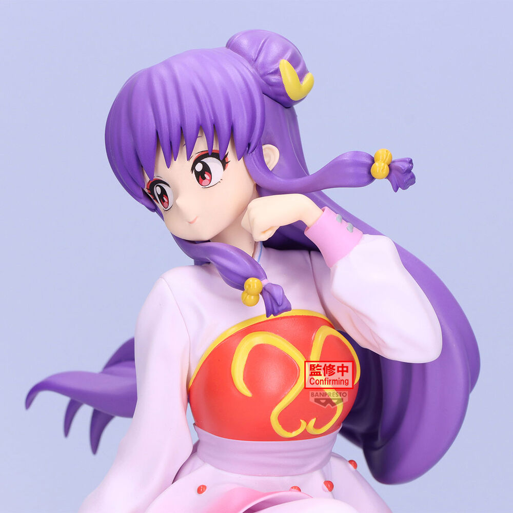 Figura de Shampoo de Ranma 1/2 con cabello morado y vestimenta rosa y lila - 11
