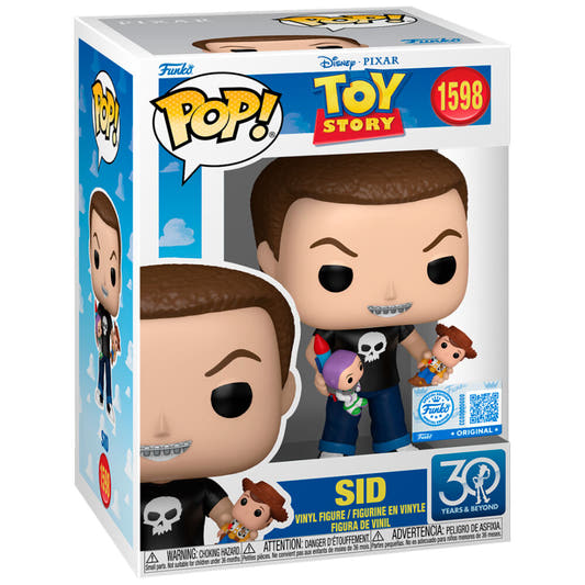 Figura Funko POP! de Sid de Toy Story en caja Exclusive