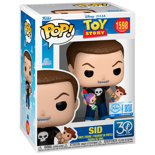 Figura Funko POP! de Sid de Toy Story en caja Exclusive