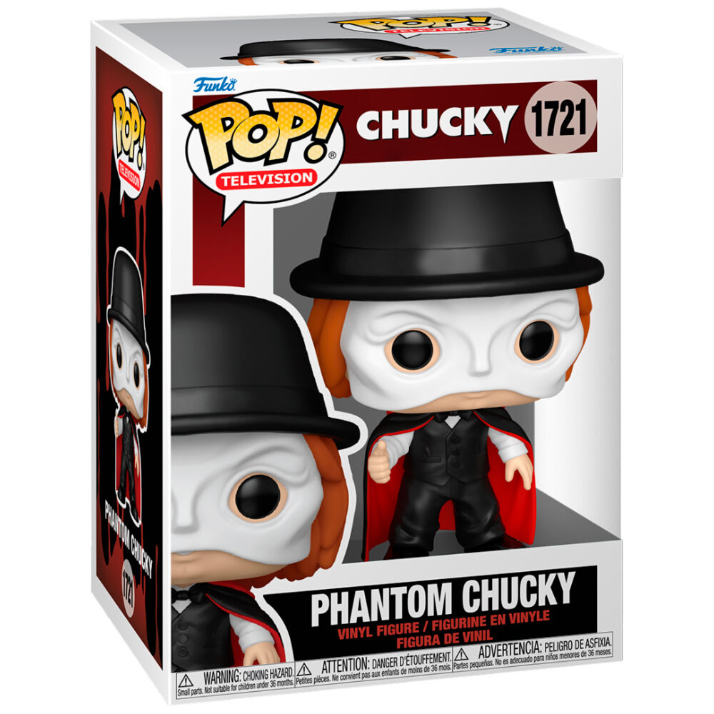 Figura Funko POP! Chucky Phantom Chucky con máscara blanca y capa roja - 2