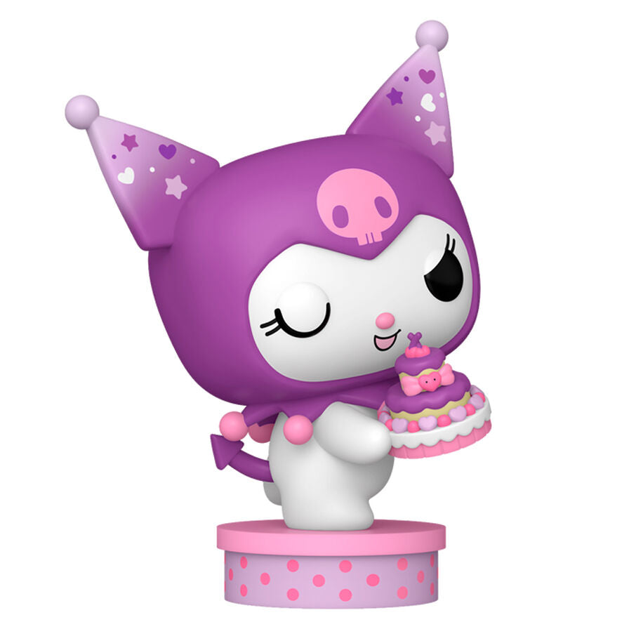 Figura Funko POP de Kuromi con tarta y gorro de fiesta