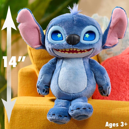 Peluche interactivo de Stitch Disney azul con ojos LED - 5