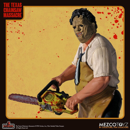 Figura de Leatherface con máscara, delantal y motosierra - 4