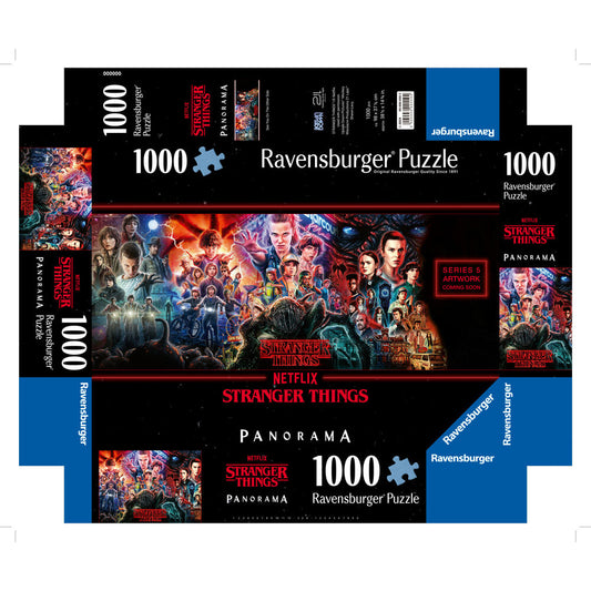 Puzzle panorámico Ravensburger de Stranger Things de 1000 piezas