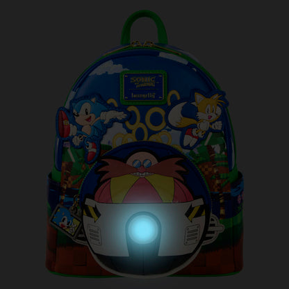 Mochila Loungefly de Sonic the Hedgehog con Sonic, Tails y Eggman - 5