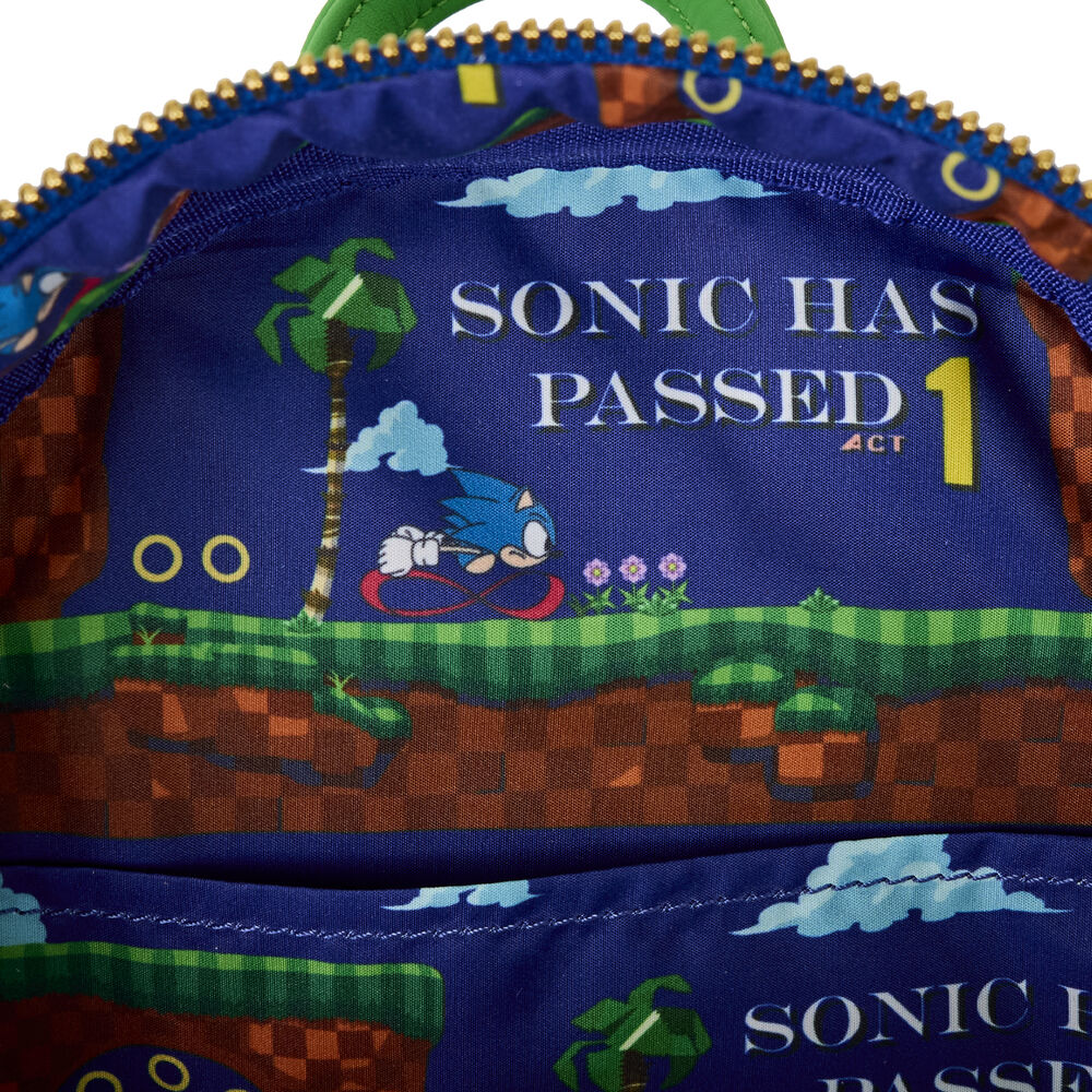 Mochila Loungefly de Sonic the Hedgehog con Sonic, Tails y Eggman - 6