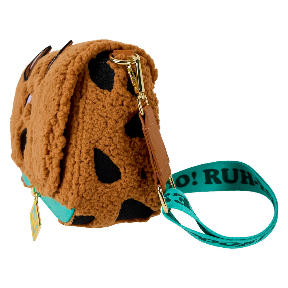 Bolso bandolera Loungefly con rostro de Scooby-Doo y correa turquesa - 3