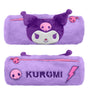 Portatodo morado de Kuromi Hello Kitty con cremallera rosa