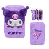 Plumier doble morado de Kuromi con diseño de Hello Kitty