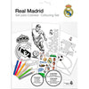 Set para colorear Real Madrid con imágenes, colores y pegatinas