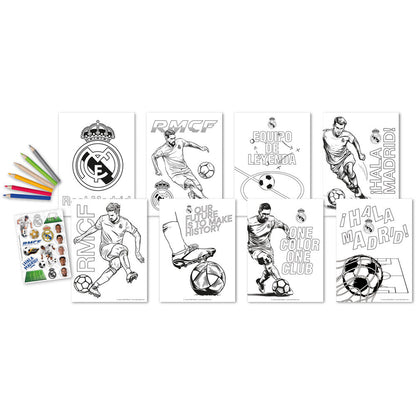 Set para colorear Real Madrid con imágenes, colores y pegatinas - 2