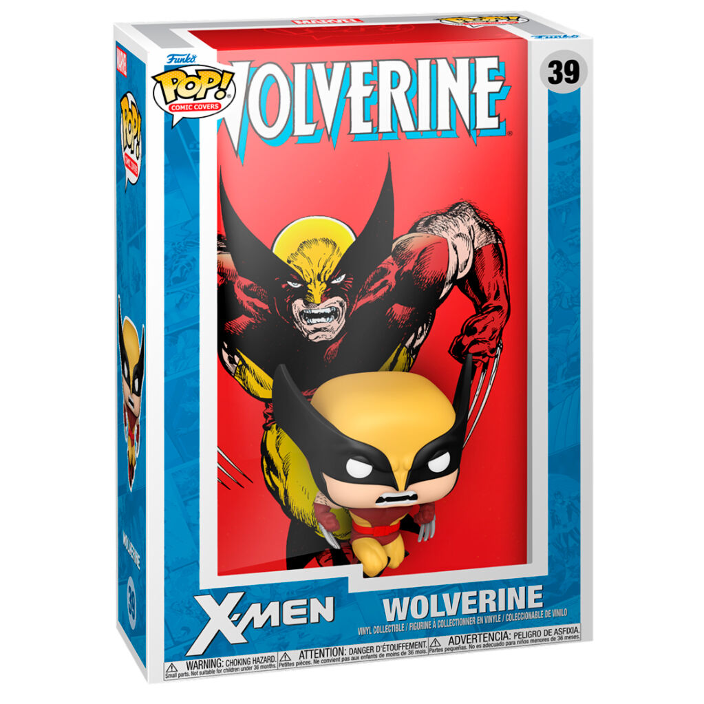 Figura Funko POP! Comic Covers de Wolverine con caja ilustrada de X-Men