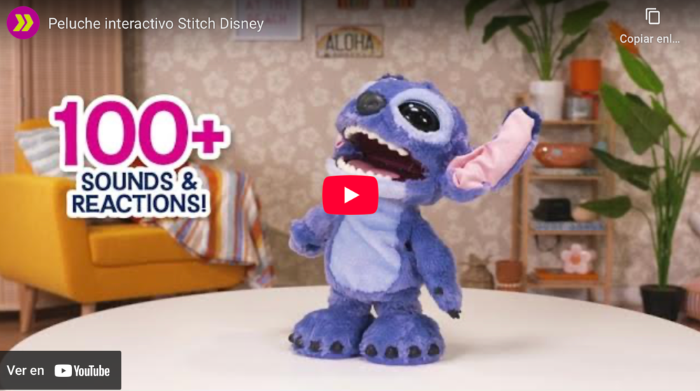 Peluche interactivo Ultimate Stitch Disney azul de 43 cm - 3