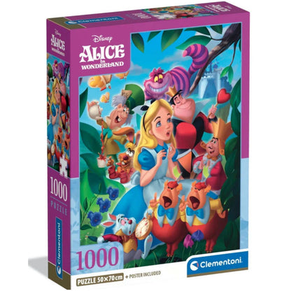 Puzzle Clementoni Disney de Alicia en el País de las Maravillas de 1000 piezas