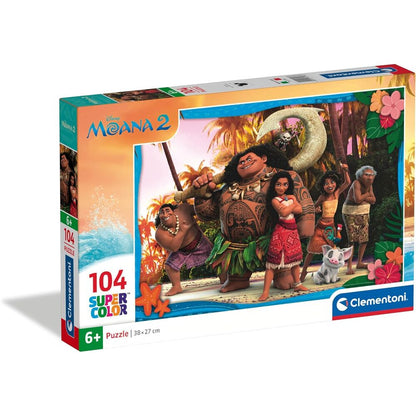 Caja del puzzle Clementoni Disney Vaiana Moana 2 de 104 piezas