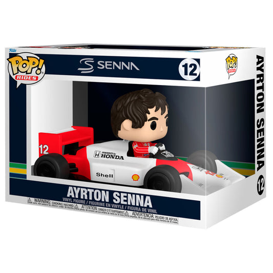 Figura Funko POP! Rides de Ayrton Senna en un monoplaza McLaren rojo y blanco - 2