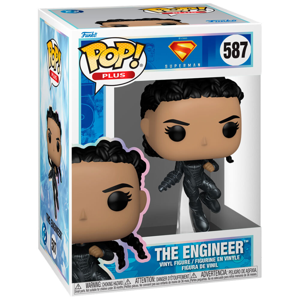 Figura Funko POP! de The Engineer de DC Comics con traje negro y base transparente - 2