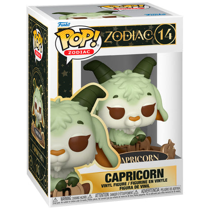 Figura Funko POP! Zodiac Capricorn de vinilo con cuernos y base dorada - 2